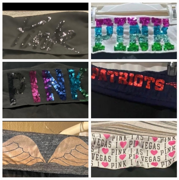 FOLDOVER VS PINK YOGA PANTS LEGGINGS FLARE WIDE FOLD OVER VINTAGE - Picture 7 of 11